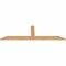 Ekena Millwork Portland Smooth Timber Gable Bracket, Western Red Cedar, 60"W x 17"H x 1 1/2"D x 3 1/2"F, 7/12 Pitch GBW060X17X0204POR00SWR - alternate 2